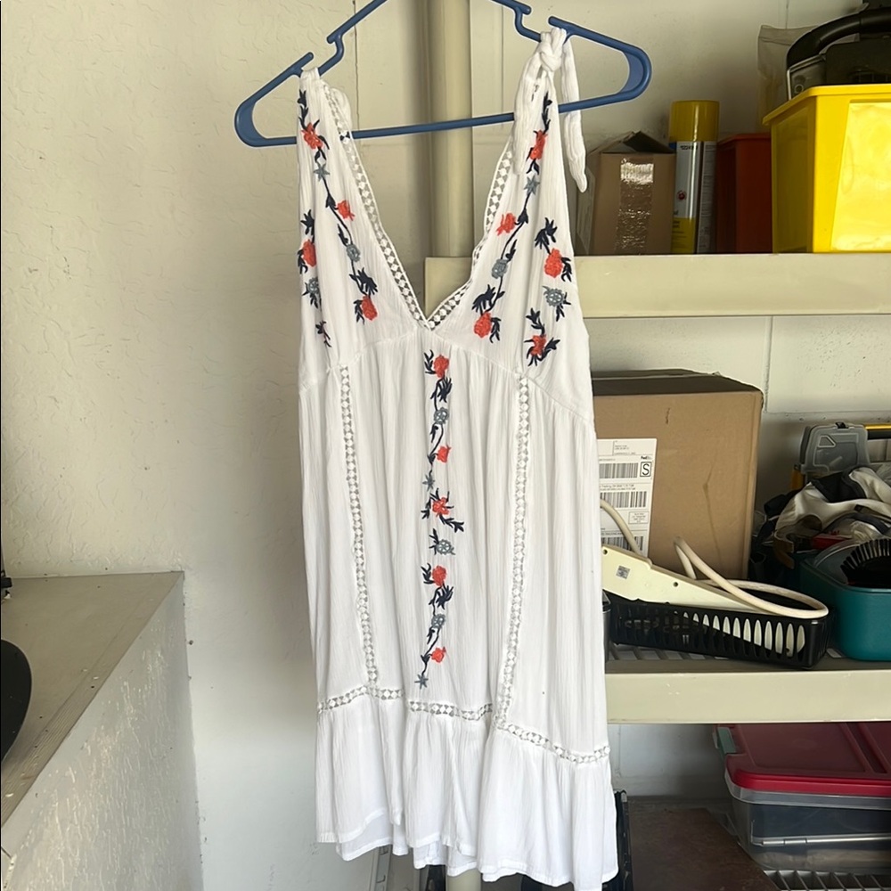 Jessica Simpson Red and White Swim Coverup